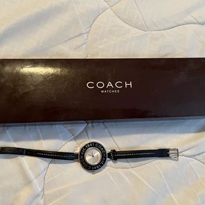 COACH BROWN LEATHER WATCH